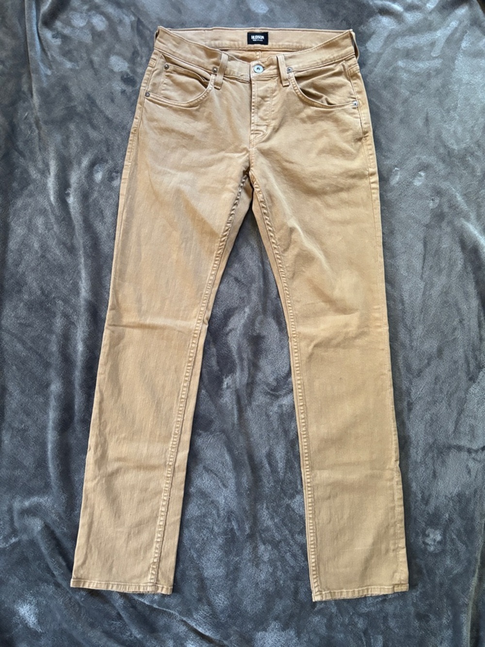 Hudson Jeans Men's Jeans Tan Brown 5 Pocket Button Fly Byron Waist 30x32 Denim